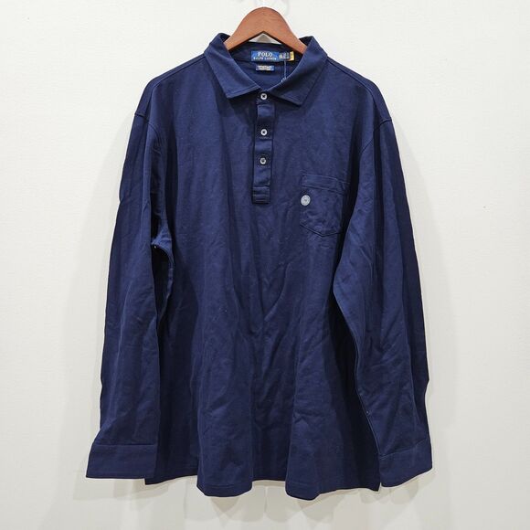 Polo Ralph Lauren Other - Polo Ralph Lauren Mens Stretch Mesh Polo Shirt Size XXL Navy Custom Slim Fit